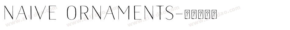 Naive Ornaments字体转换